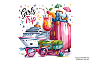 Girls Trip PNG, Colorful Cruise PNG, an Object Graphic by Clipart Bloom (Thumbnail 1 of 3)