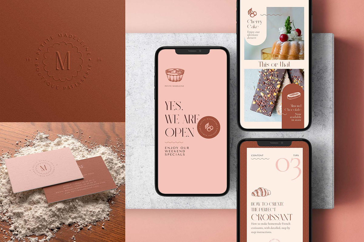 Petite Madeleine | Full Brand Pack, a Branding & Logo Template by The Responsible Creatives (Photo 8 of 15)
