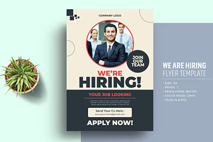 We Are Hiring Flyer Template, a Flyer Template by Sharifull11