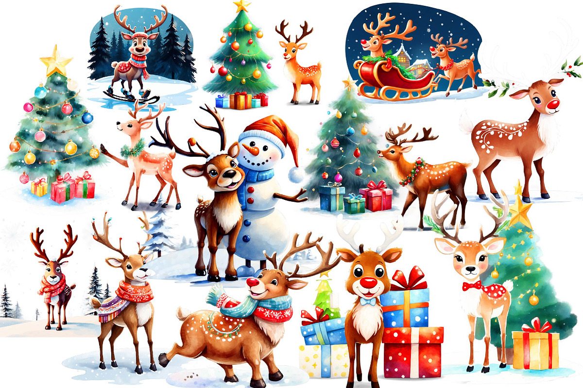 Funny Christmas Reindeer, an Illustration by Wow Magic (Photo 3 of 5)