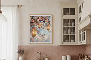 Cherry Blossom Lanterns – Watercolor, a Background Graphic by Floraphoria (Thumbnail 4 of 11)