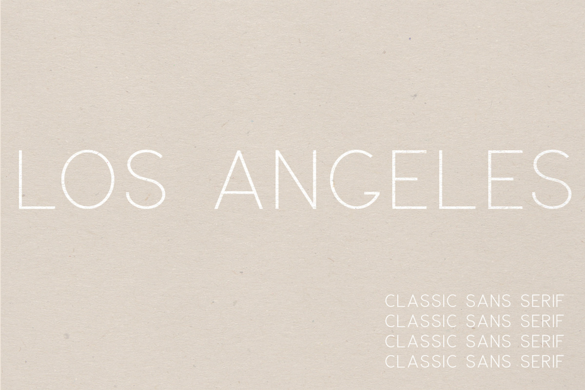Los Angeles | A Multi-Weight Font