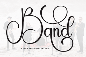 Band Script Font