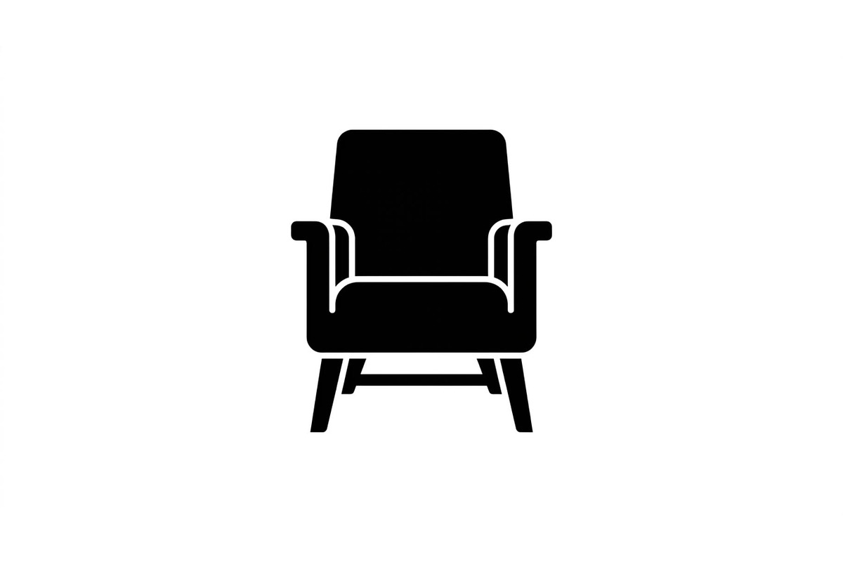Plush Reading Chair Silhouettes, an Object Graphic by Designs_River (Photo 2 of 3)