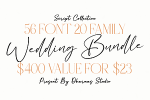 Best Wedding Bundle Font - 90% OFF