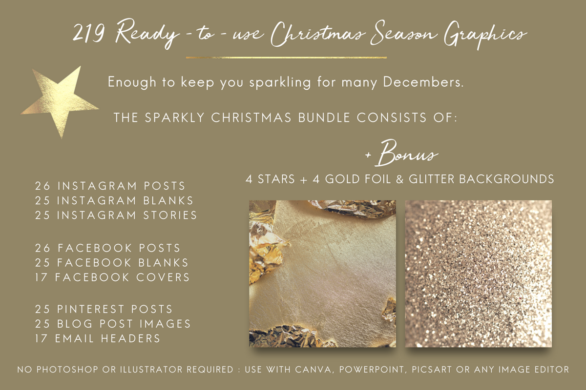 HUGE SPARKLY CHRISTMAS MEDIA SET, a Background Graphic by Illumineer Media & Design (Photo 3 of 14)