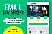E-mail Newsletter - PSD Template, an Email Template by Better Be a Designer (Thumbnail 1 of 4)