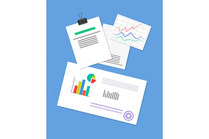 Pinned Document, Business Strategy Illustration