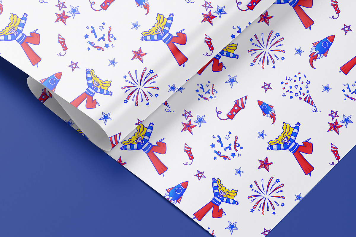 Freedom & Fireworks Celebration, a Seasonal Illustration by CreativeValuation (Photo 10 of 12)
