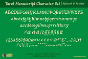 PM Tarot Manuscript Script Font, a Script Font by Paper Moon Graphic Supply (Thumbnail 2 of 10)