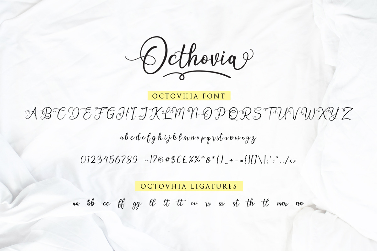 Octhovia Font Duo and Extras preview 8