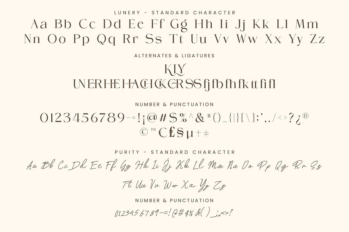 Lunery Purity || Modern Font Duo, a Serif Font by ToniStudio (Photo 12 of 12)