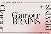 GLAMOUR BRAINS - By Haksen, a Serif Font by Haksen (Thumbnail 1 of 17)