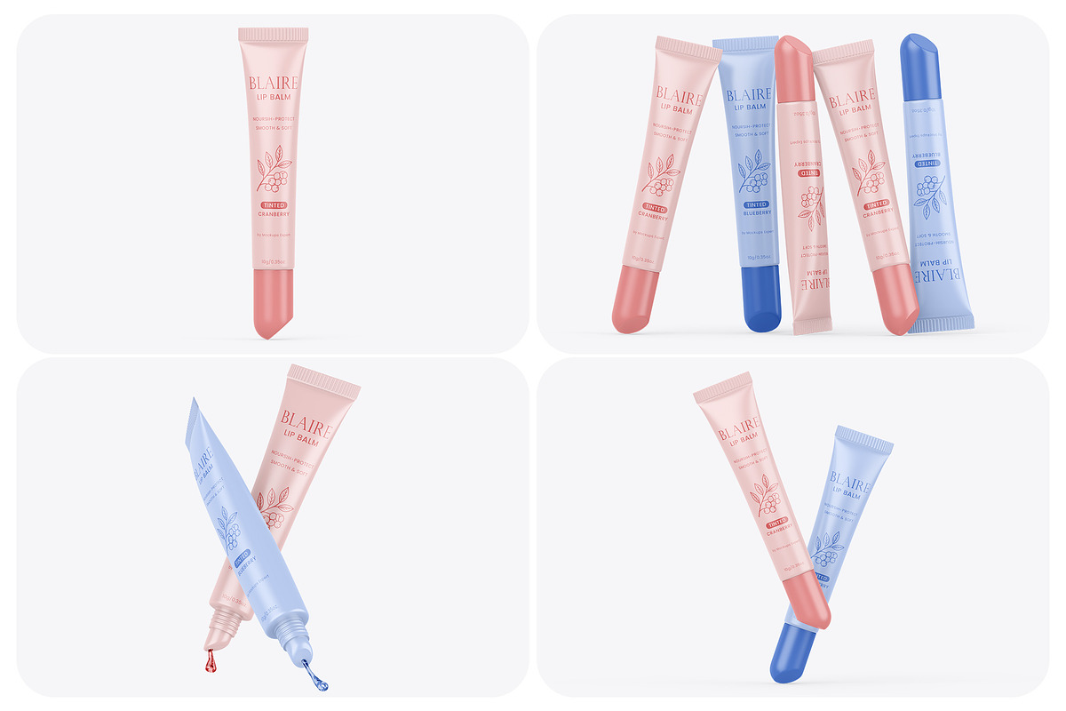 Premium Lip Balm Mockup Pack, a Packaging Mockup by Mockups Expert (Photo 1 of 5)