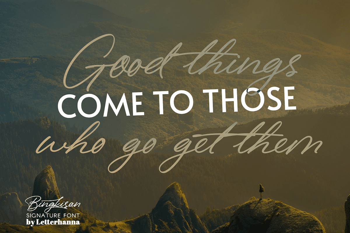 Bingkisan Font, a Script Font by Letterhanna Studio (Photo 7 of 12)