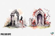Dracula's Grave Halloween, an Illustration by Gemstone (Thumbnail 11 of 12)