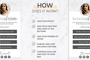 Instagram Link in Bio Page for Canva, a Social Media Template by Thirty One Palms Studio (Thumbnail 2 of 6)