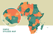 Africa Vector Map, a Graphic by Ben Buysse (Thumbnail 2 of 4)