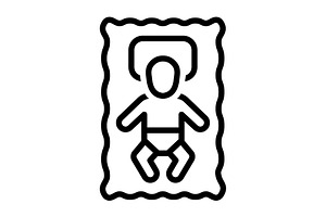 Infant Newborn Black Icon