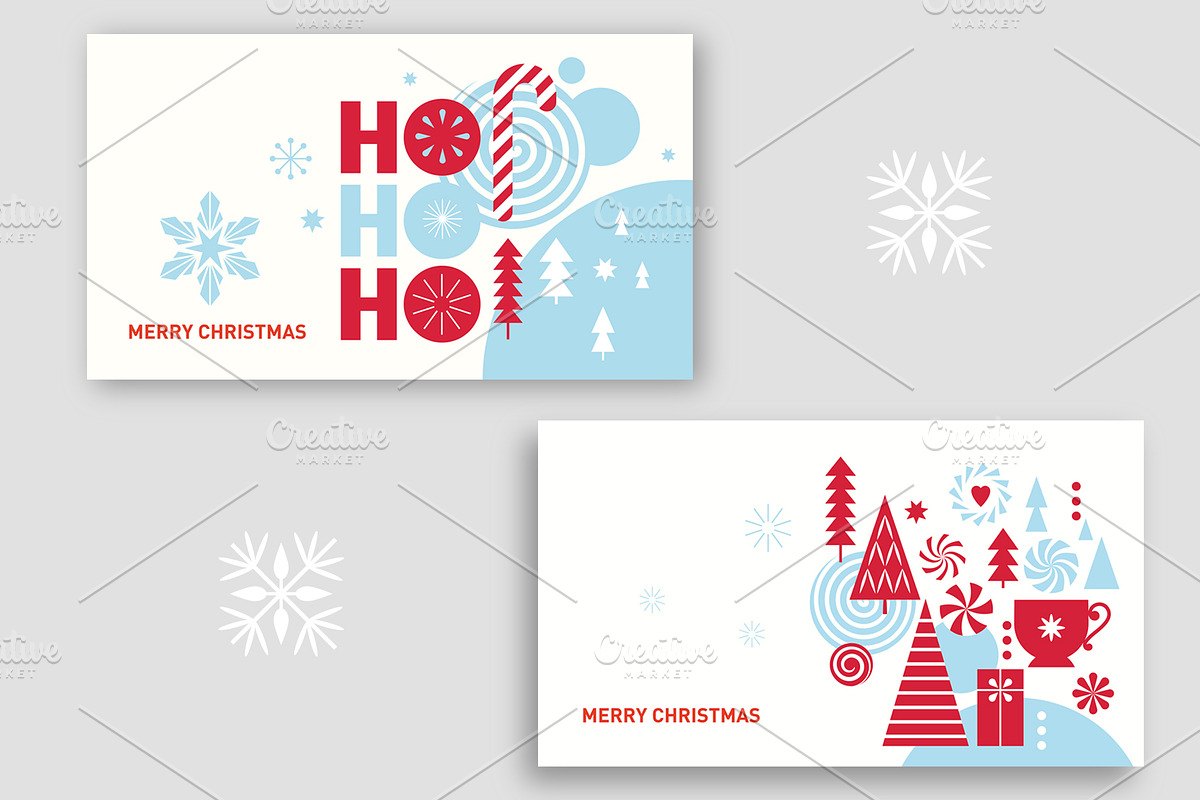 Modern Christmas Graphics & Cards, a Seasonal Illustration by lenlis (Photo 9 of 11)