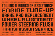 AUTOPARTS Retro Display Font, a Sans Serif Font by Lund Design Co. (Thumbnail 2 of 9)