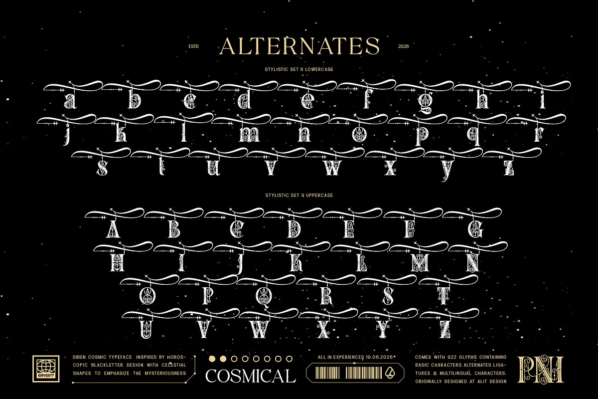 Siren cosmic Typeface, a Serif Font by alit design (Photo 18 of 20)
