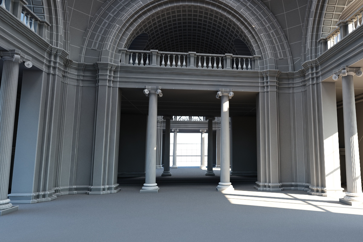 Classic Interior Scene 2, an Architecture 3D Model by Giimann (Photo 9 of 10)