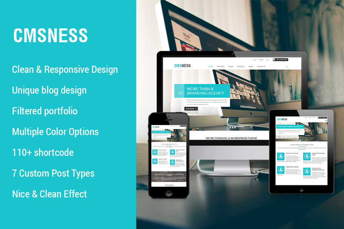 Business WordPress Theme, a WordPress Template by Cmsideas (Photo 1 of 5)