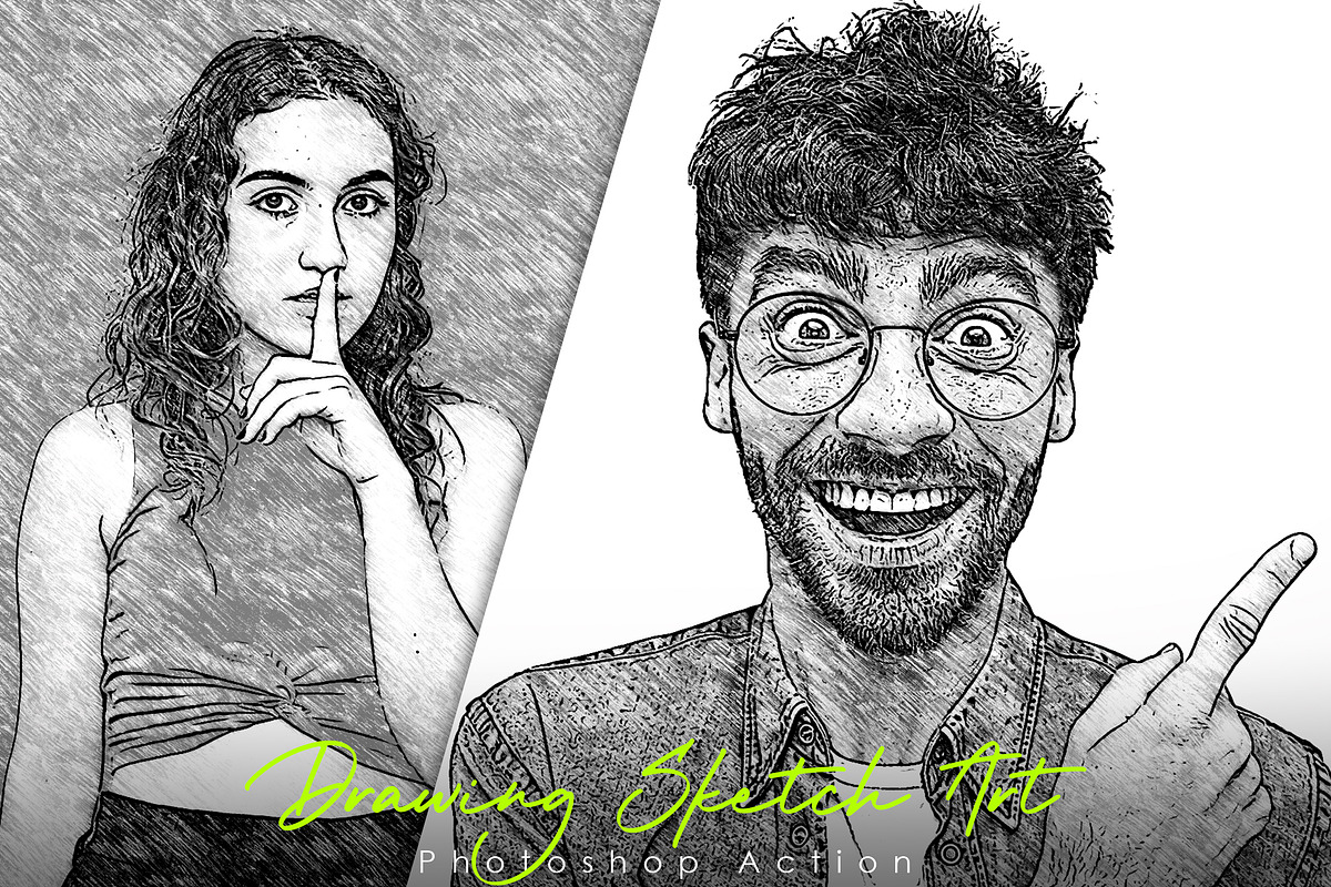 25 Sketch Action Bundle!, an Action Add-On by Vatdesign (Photo 10 of 11)