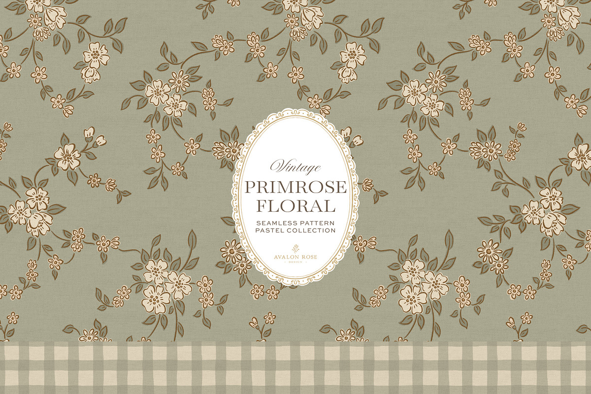 Vintage Ditsy Floral Pastel Patterns, a Pattern Graphic by Eclectic Anthology (Photo 3 of 13)