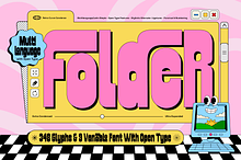 Fd Folder Retro Variable Font
