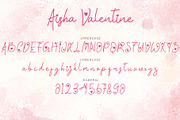 Aisha Valentine, a Handwritten Font by Yoga Letter (Thumbnail 5 of 6)