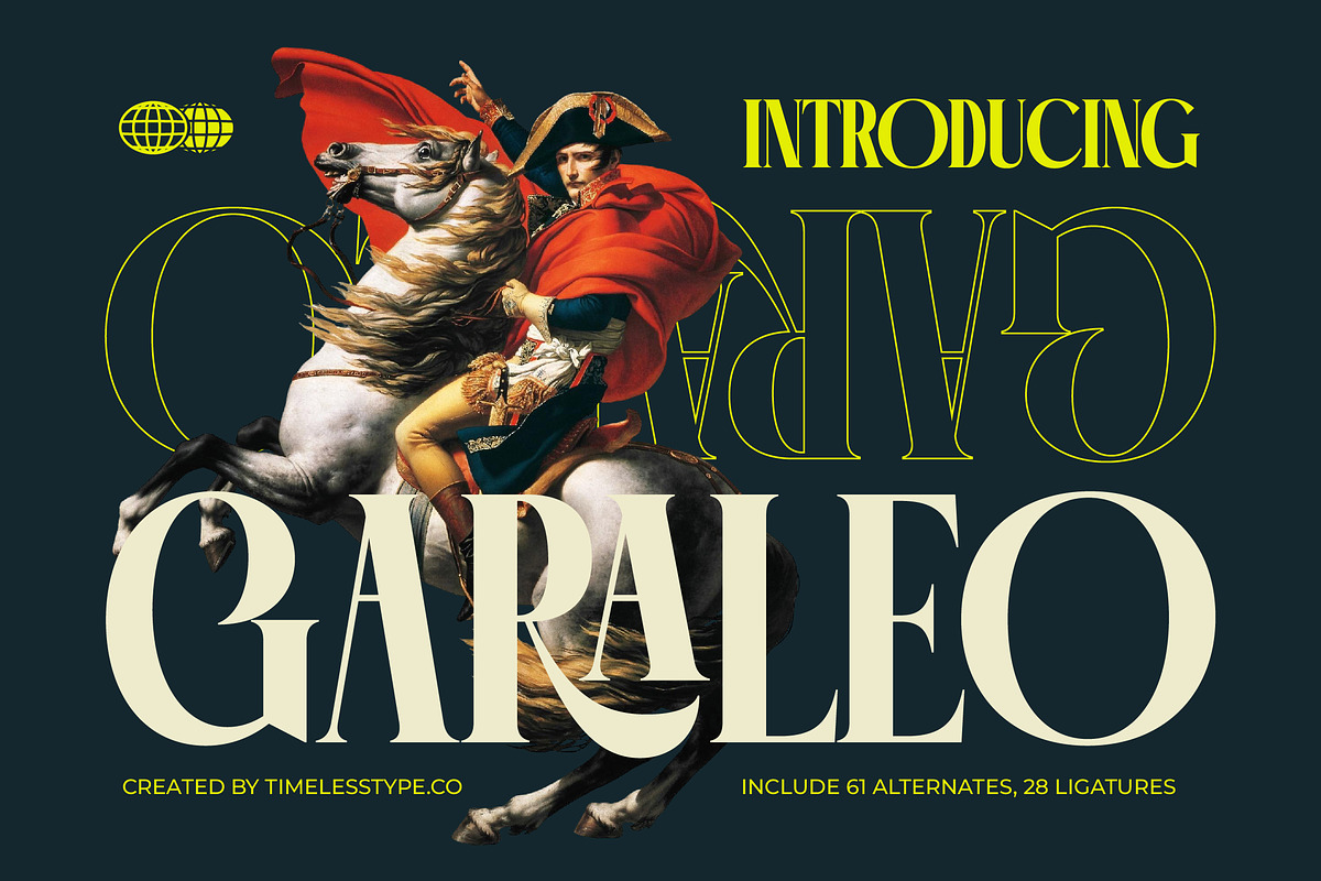 Garaleo Modern Luxury Serif, a Script Font by timelesstype.co (Photo 1 of 20)