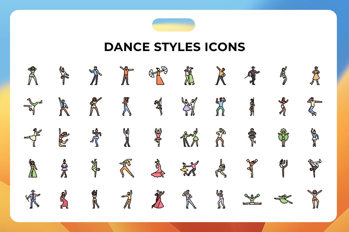 Dance Styles Icons, an Icon by Wencory