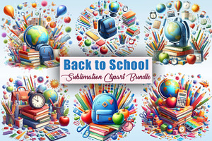 Back to School PNG Clipart Bundle, a Graphic by CitraGraphics