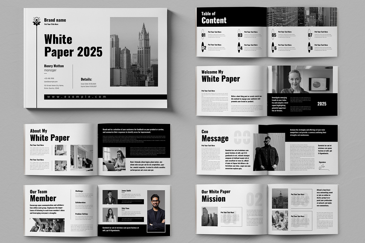 White Paper Layout, a Brochure Template by ContestDesign (Photo 1 of 5)