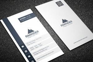 Simple Vertical Business Card