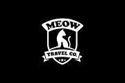 Meow Travel Company Cat Logo Design, a Branding & Logo Template by Griffin Designs (Thumbnail 3 of 7)