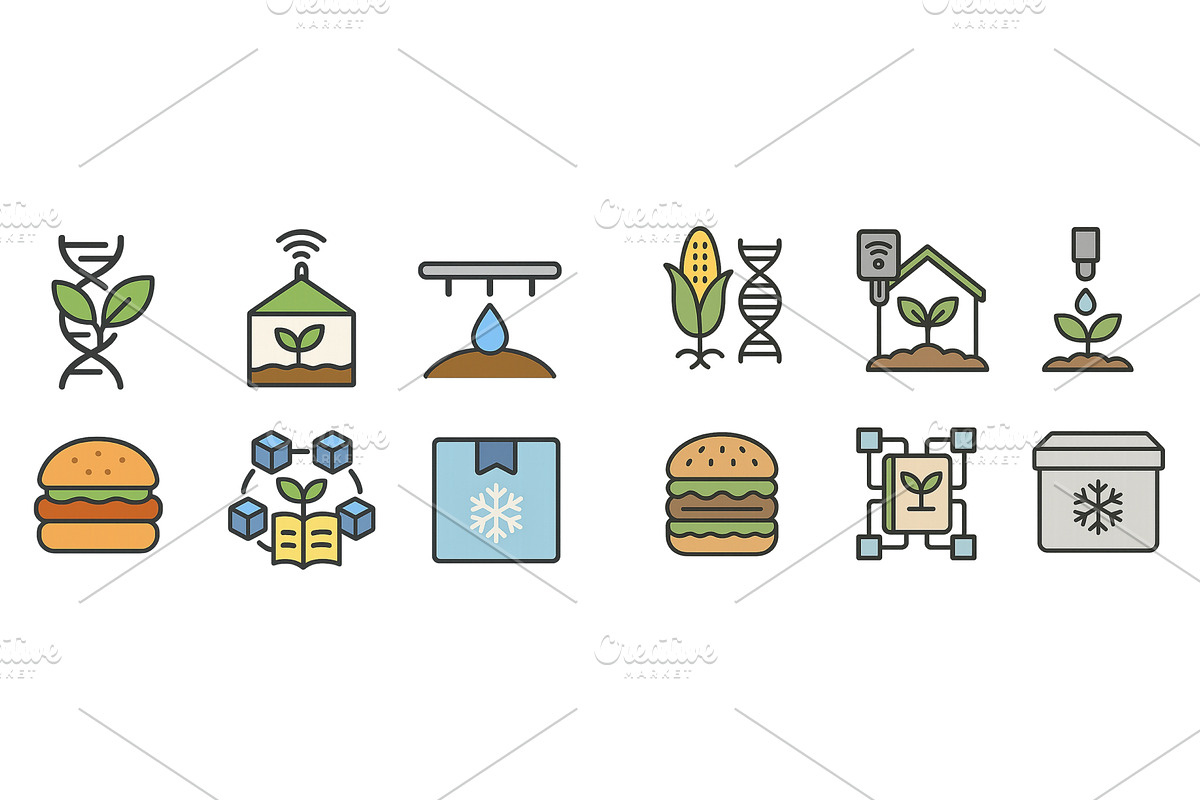 Illustration of modern agriculture, an Object Illustration by ZinetroN