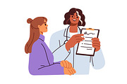 Patients visit doctors. Health exam, a Healthcare Illustration by Good Studio (Thumbnail 5 of 9)