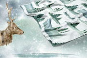 Winter Deer Watercolor Collection, an Animal Illustration by Olya Haifisch (Thumbnail 9 of 9)
