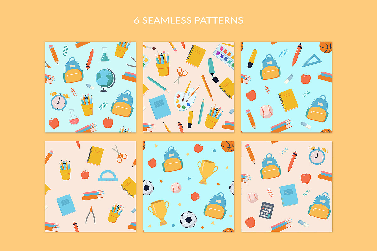Back to school vector clipart, an Education Illustration by Nadezhda Mikhailova (Photo 7 of 9)