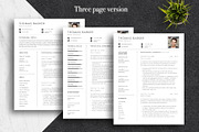 Minimal Resume Template Pack | Canva, a Resume Template by Lux Resume (Thumbnail 3 of 9)