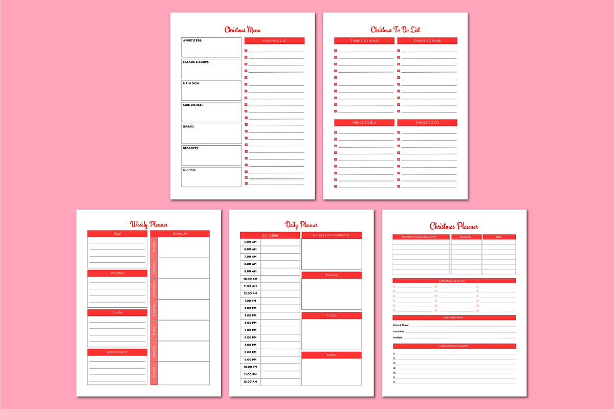 2026 Christmas Organizer, a Stationery Template by Shumaya (Photo 4 of 4)