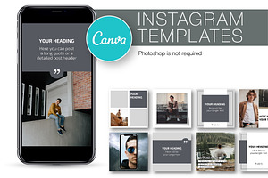 Gray Instagram CANVA TemplateN11