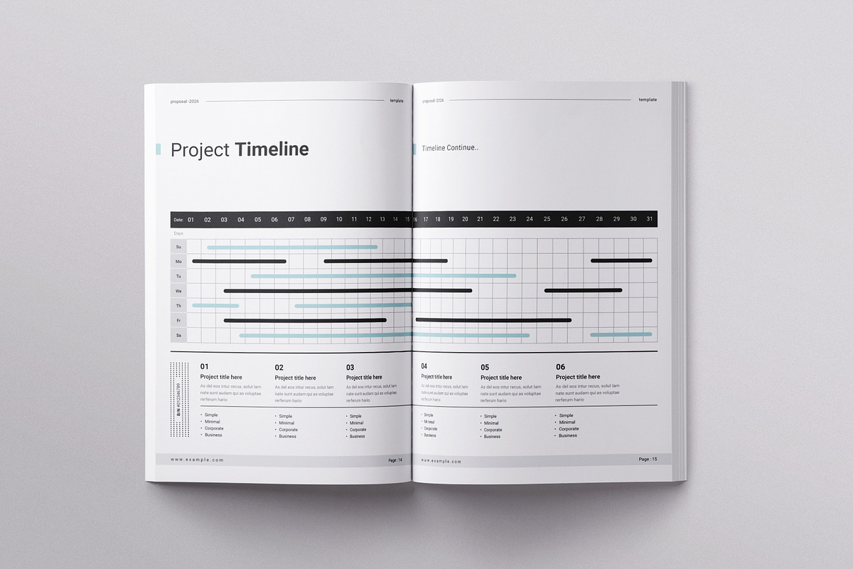 Project Proposal Template | CANVA, a Brochure Template by ArtisanaAura (Photo 7 of 10)
