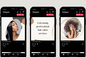 Salon Puzzle Instagram Template