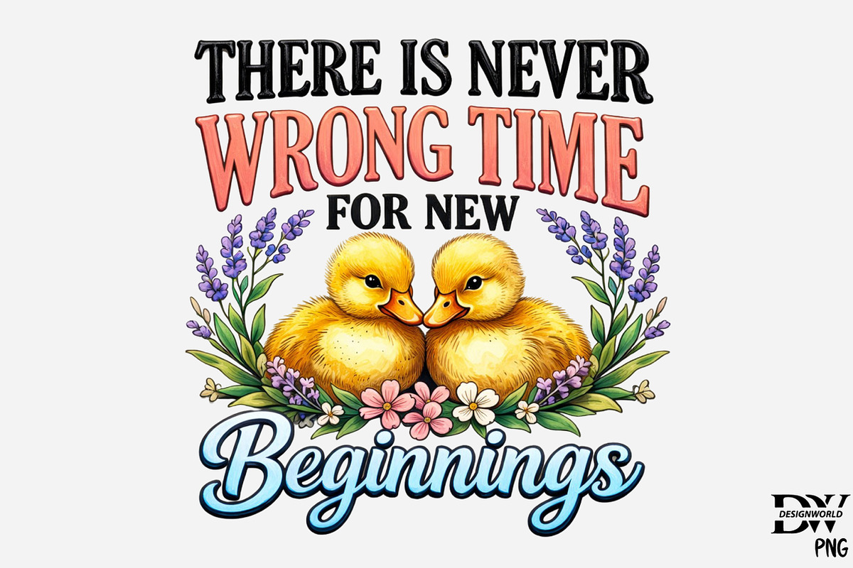 Spring Quote Duckling png, an Illustration by Designworld (Photo 1 of 5)
