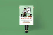 World Teacher’s Day Poster/ Flyer, a Flyer Template by Juru Rancang Graphic (Thumbnail 3 of 3)