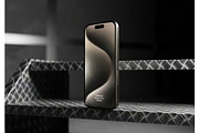 iPhone 15 Pro with Titanuim Mockup, an iPhone Mockup by zippypixelstudio (Thumbnail 4 of 5)